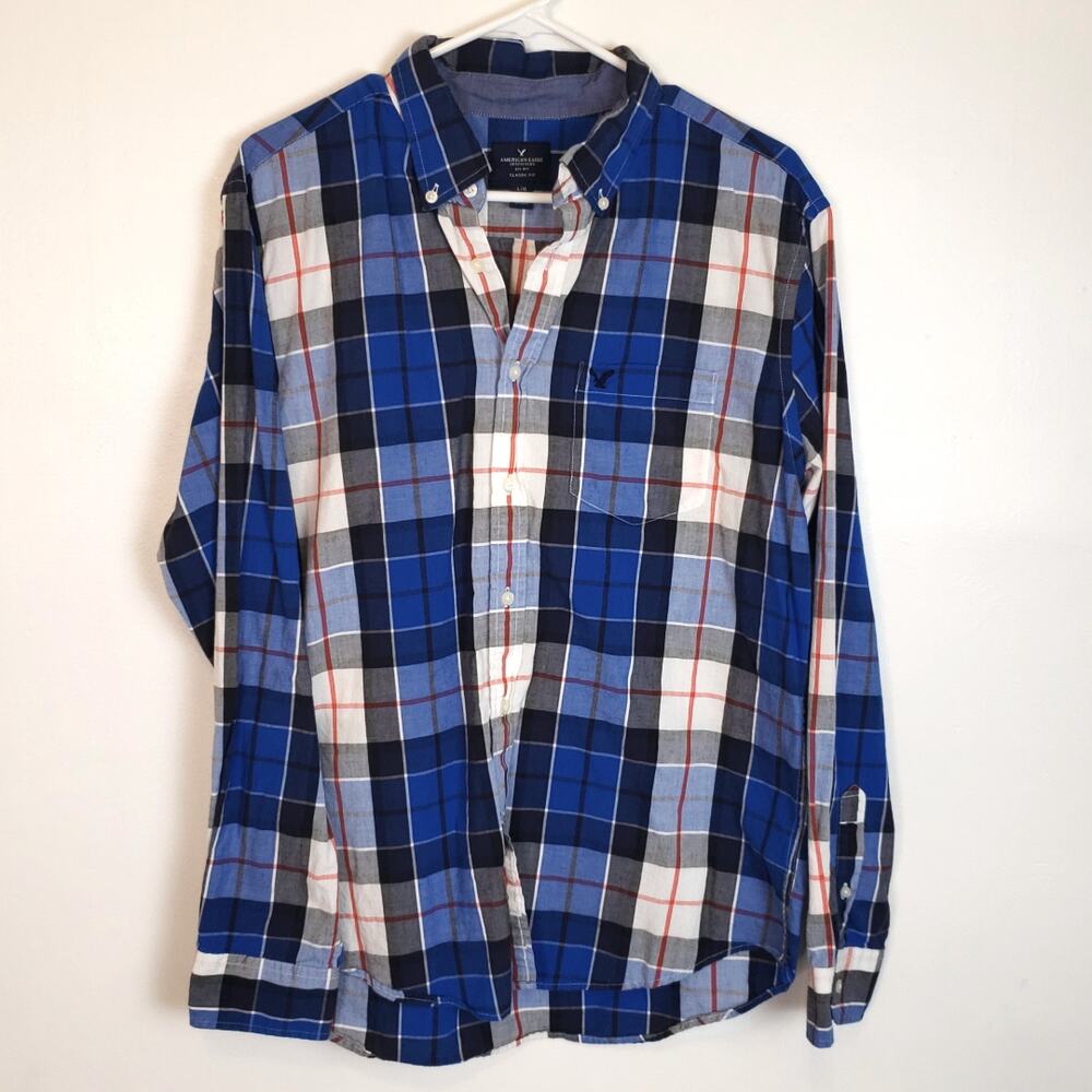 American Eagle Outfitters Men's Plaid Shirt size Lg